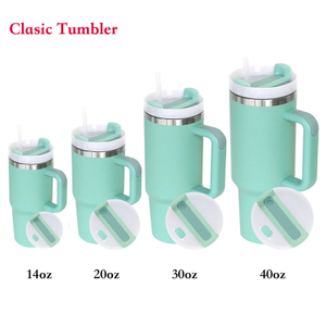 Gobelet isolé 40 OZ 2e série avec paille et poignée