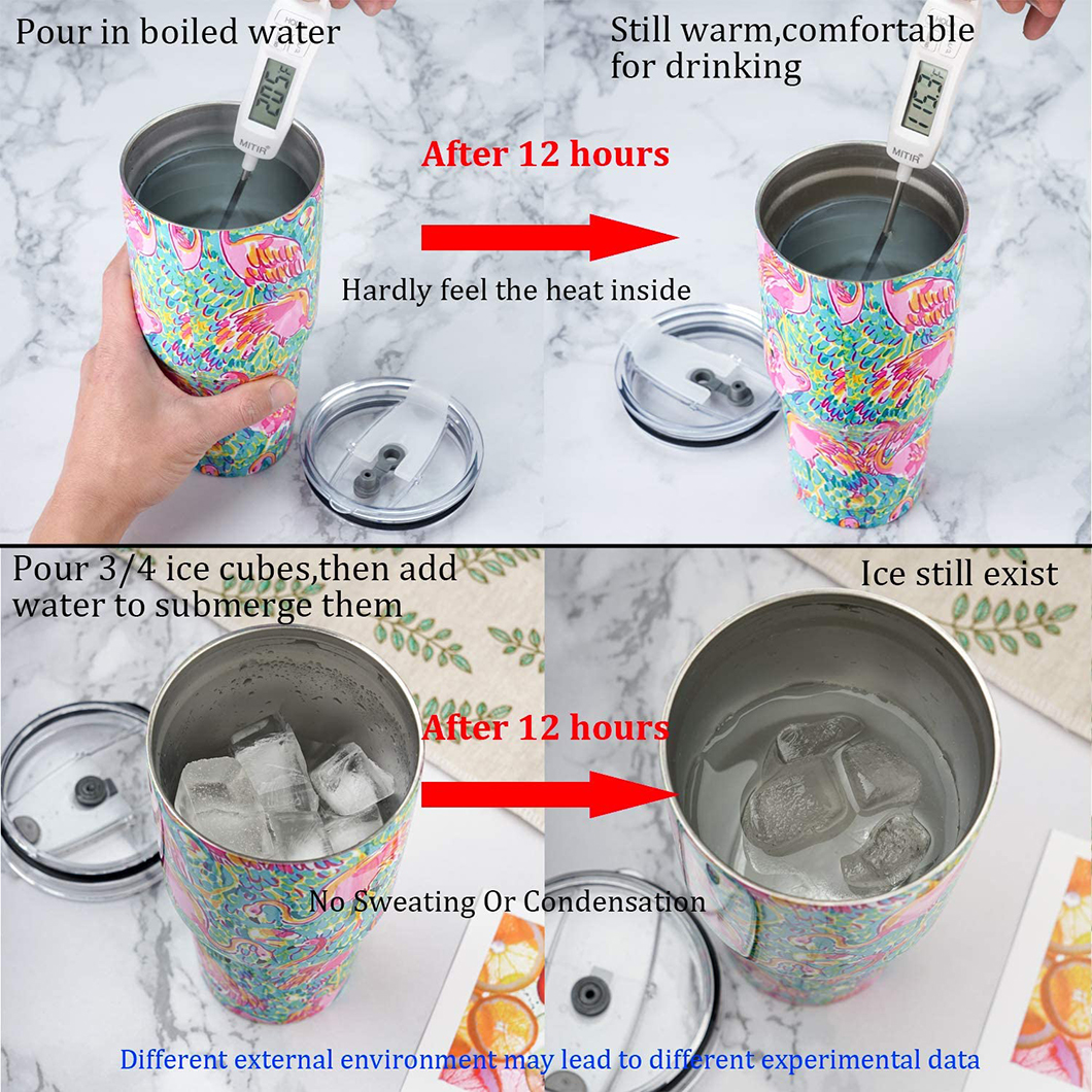 Tasses de gobelet de voiture thermique &agrave; isolation thermique avec fabricant de couvercle 