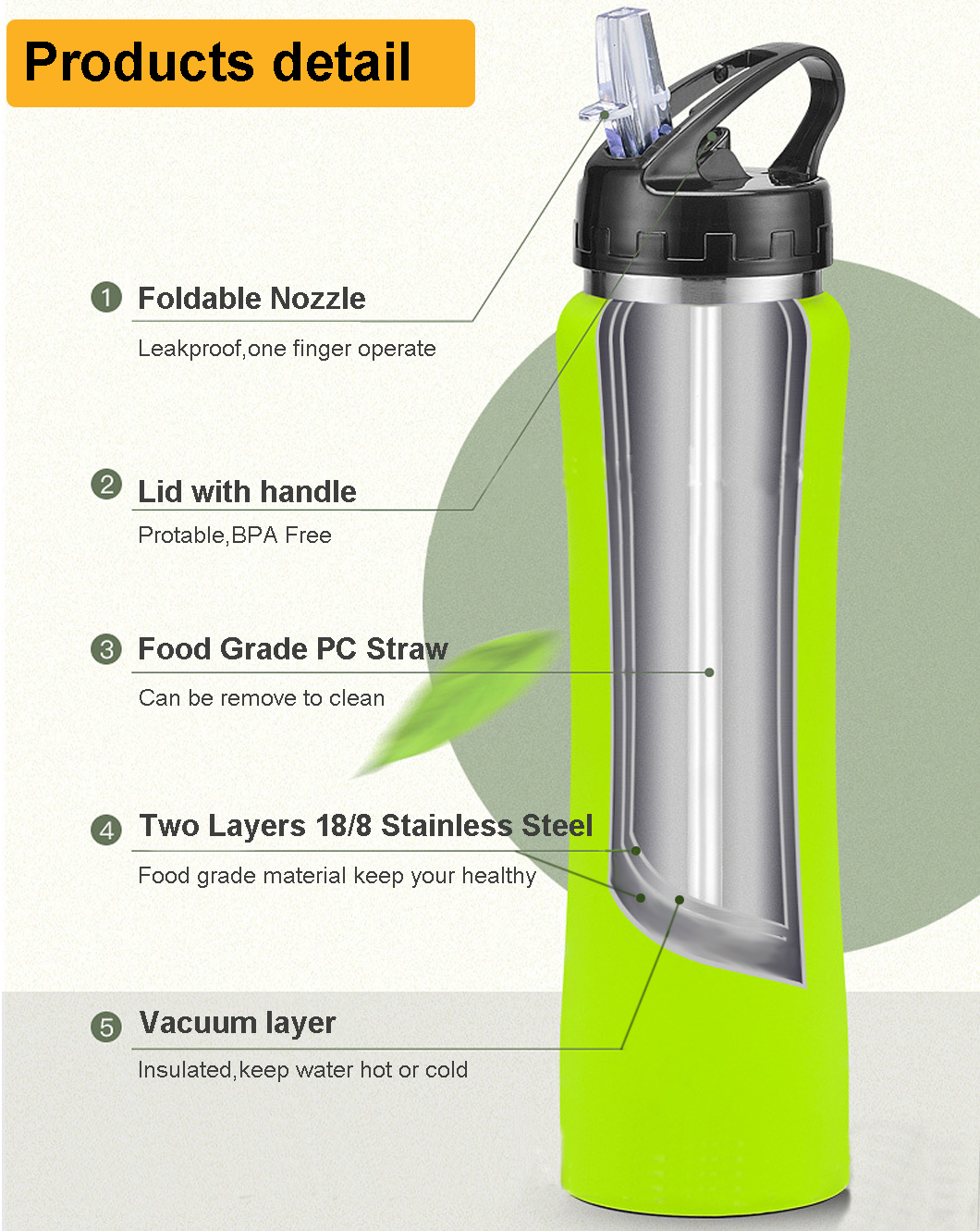Boulotte Keep Metal Cold Reutilisable Isulate Water Bottle