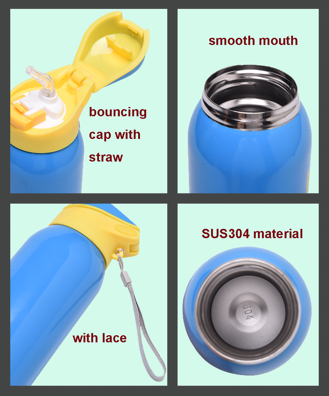 Bouteille d'eau de sport isol&eacute;e