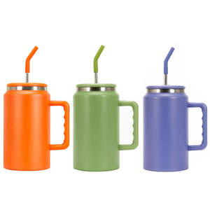 Gobelet isolé en acier inoxydable, tasse de voyage de grande capacité