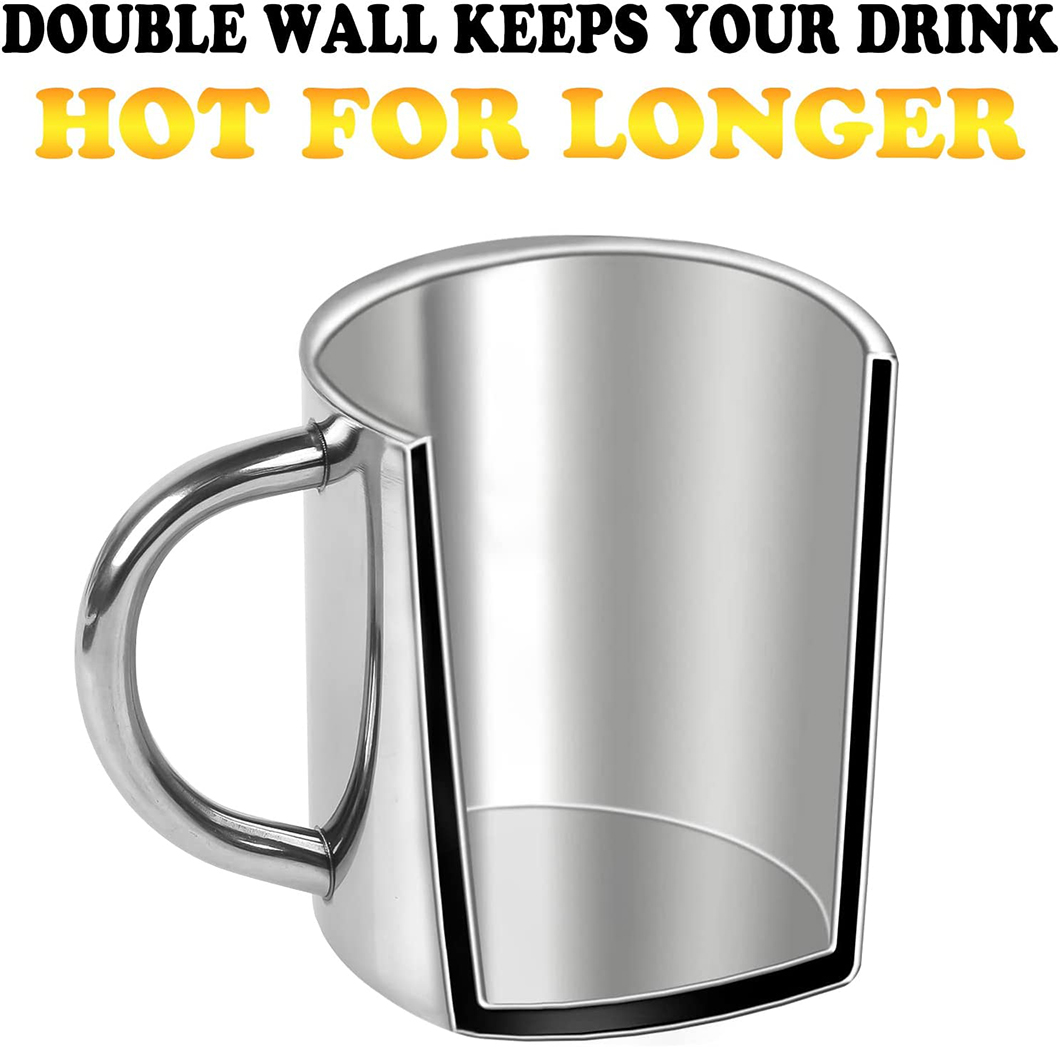 Tasses &agrave; caf&eacute; en acier inoxydable bon march&eacute; pour la promotion 