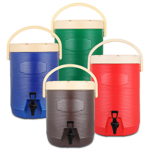 Refroidisseur de fête avec seau à glace isolé avec logo personnalisé avec robinet 