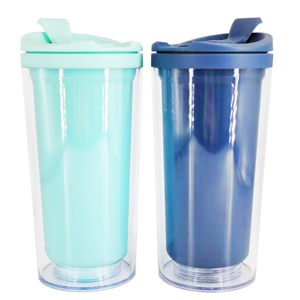 Gobelet en plastique à insertion personnalisée, gobelet de carte publicitaire