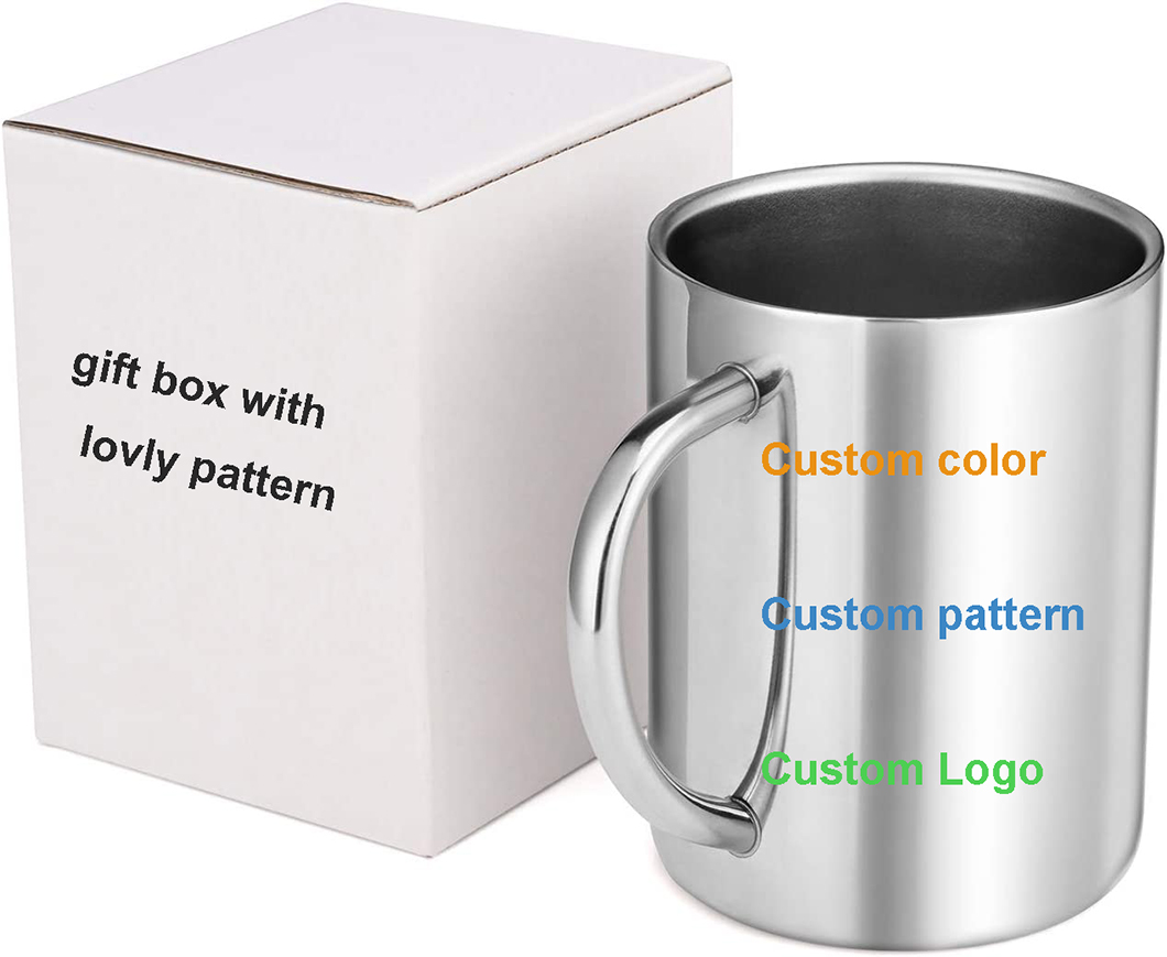 Tasses &agrave; caf&eacute; en acier inoxydable bon march&eacute; pour la promotion 