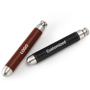 Flacon de hanche en cuir en acier inoxydable en gros avec entonnoir