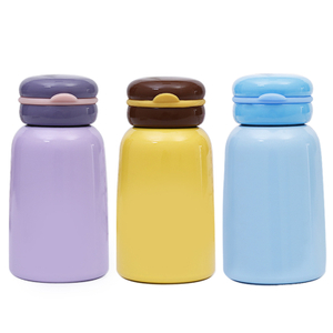 Bouteille d'eau pour enfants en vrac en acier inoxydable avec gaine en cuir 