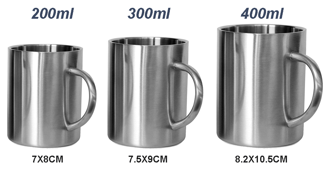 Tasses &agrave; caf&eacute; en acier inoxydable bon march&eacute; pour la promotion 