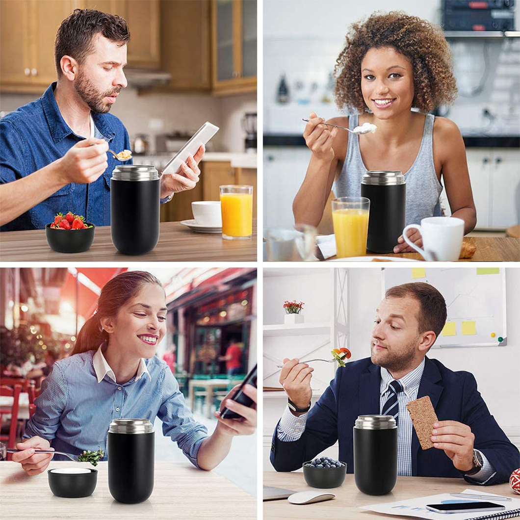 Acier inoxydable sous vide isol&eacute;s enfants pot de nourriture alimentaire 