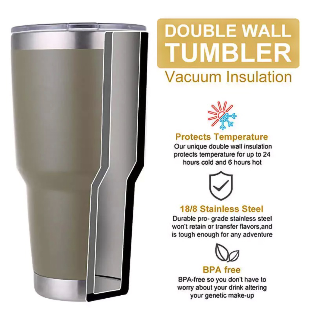 Tasses de gobelet de voiture thermique &agrave; isolation thermique avec fabricant de couvercle 